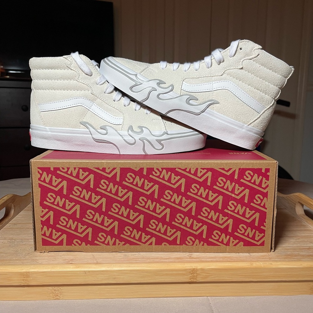 Vans Sk8-Hi Flame Cream and White (Without Tags)